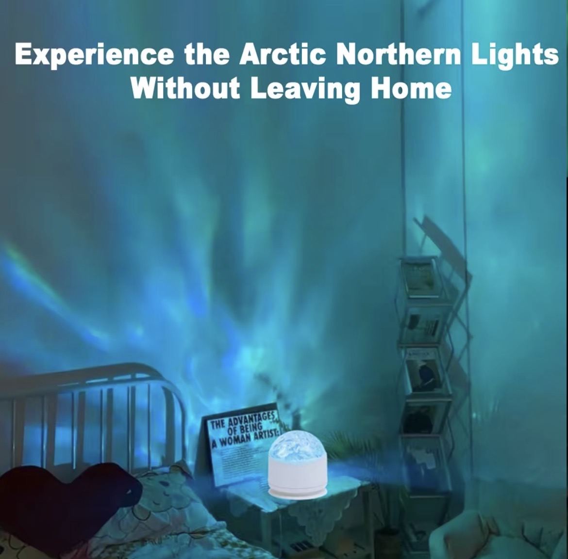 TPLUG™ OceanWave LED Projector – 16-Color Aurora Light